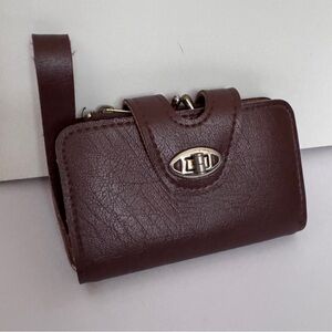 Custom Made Vintage Premium Leather Brown Wallet with Brass Detailing